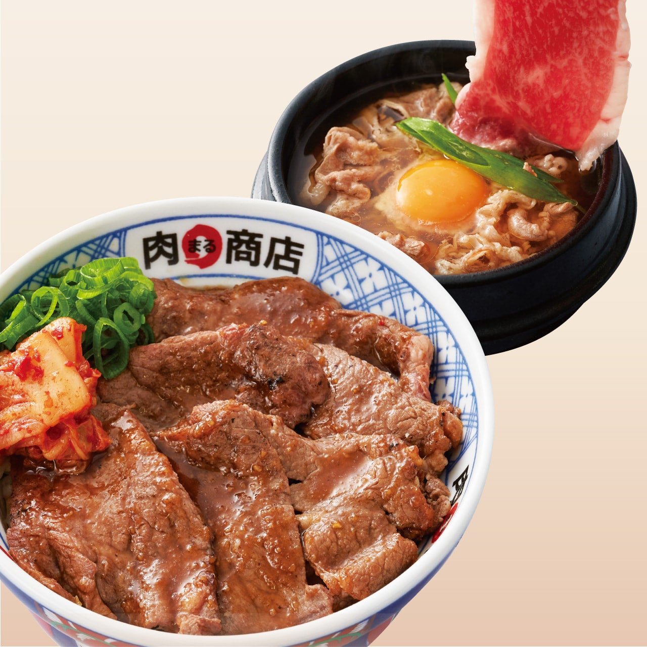 肉丸セット（とろたまカルビ丼） | 肉丸商店テイクアウト